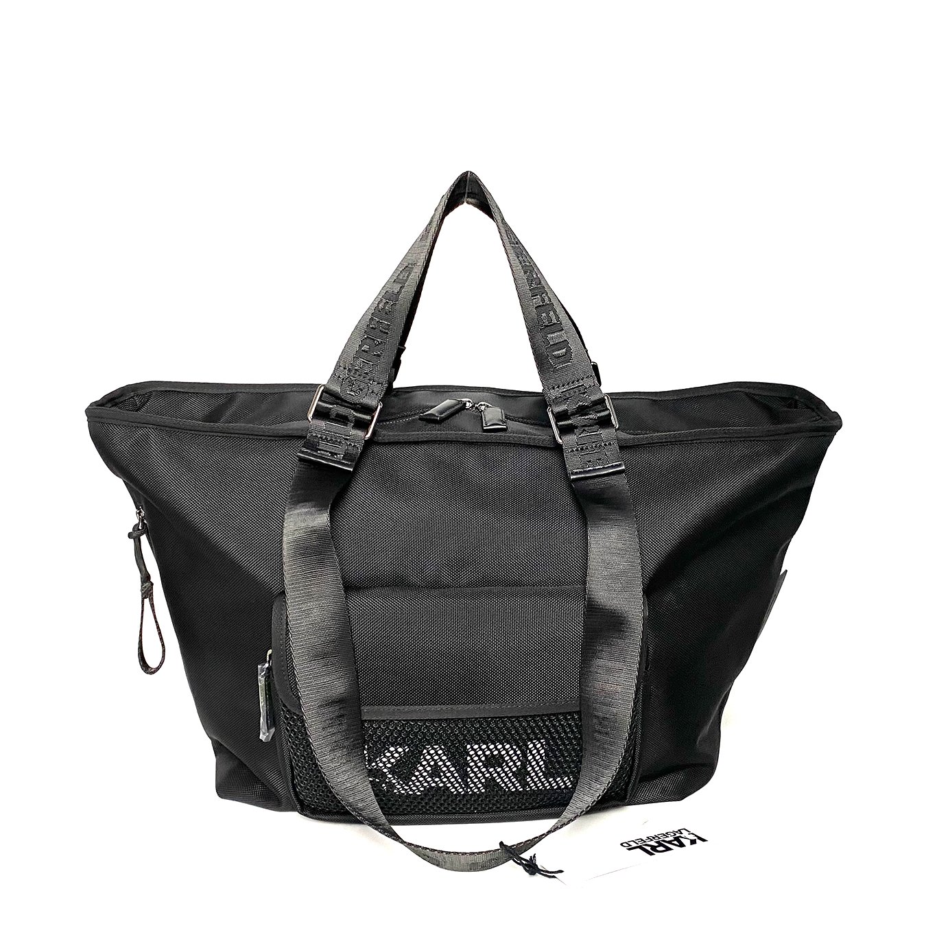 Karl Lagerfeld K/Mesh East West Tote Bag In Black