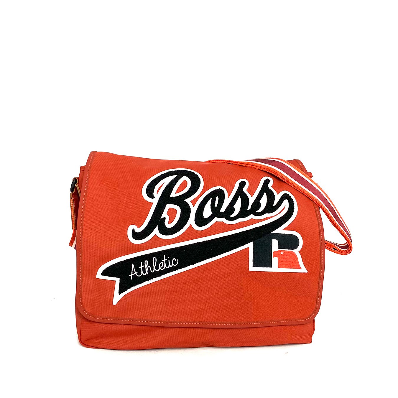 Hugo Boss Messenger Bag With Logo Red Nylon