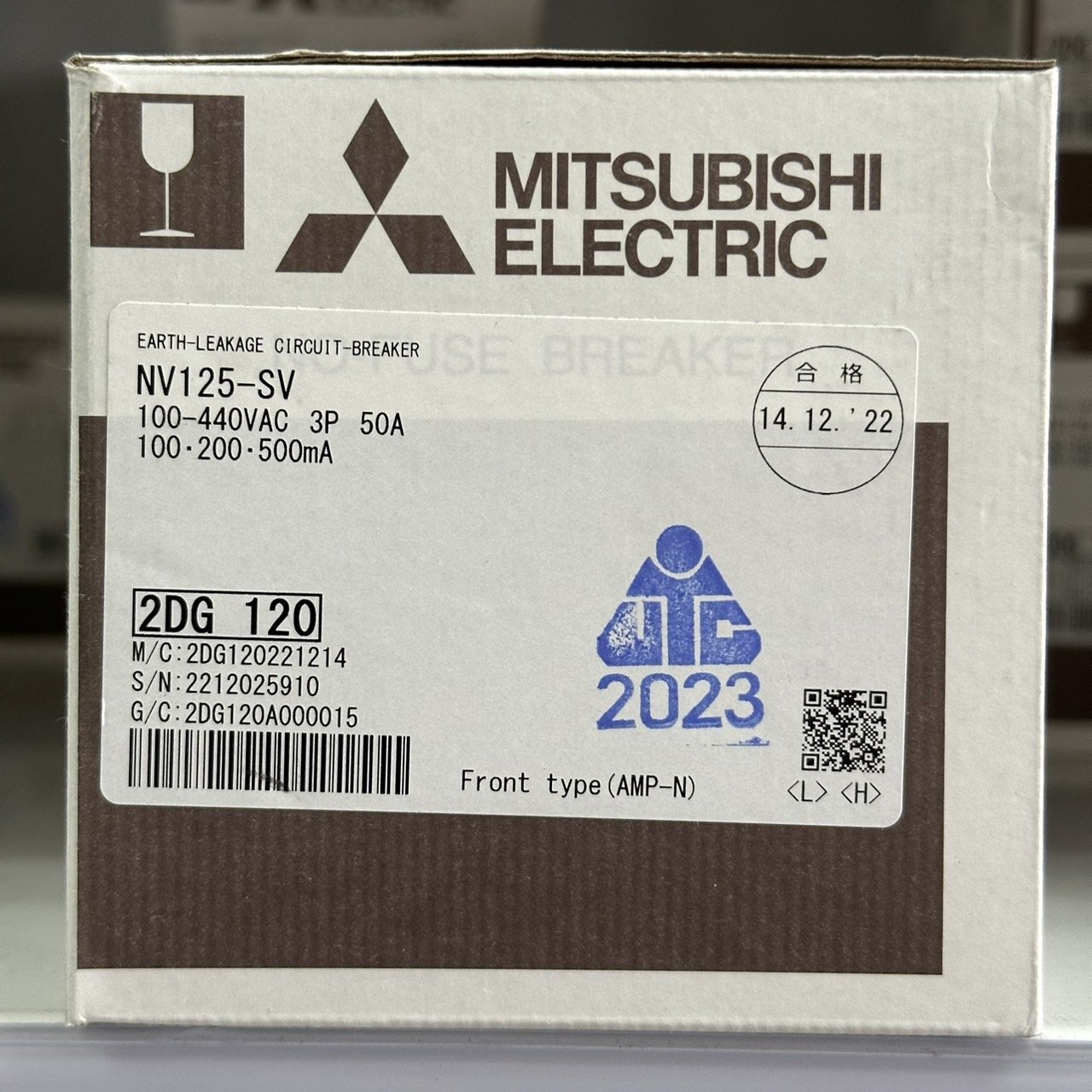 NV125-SV 3P 50A 100,200,500mA