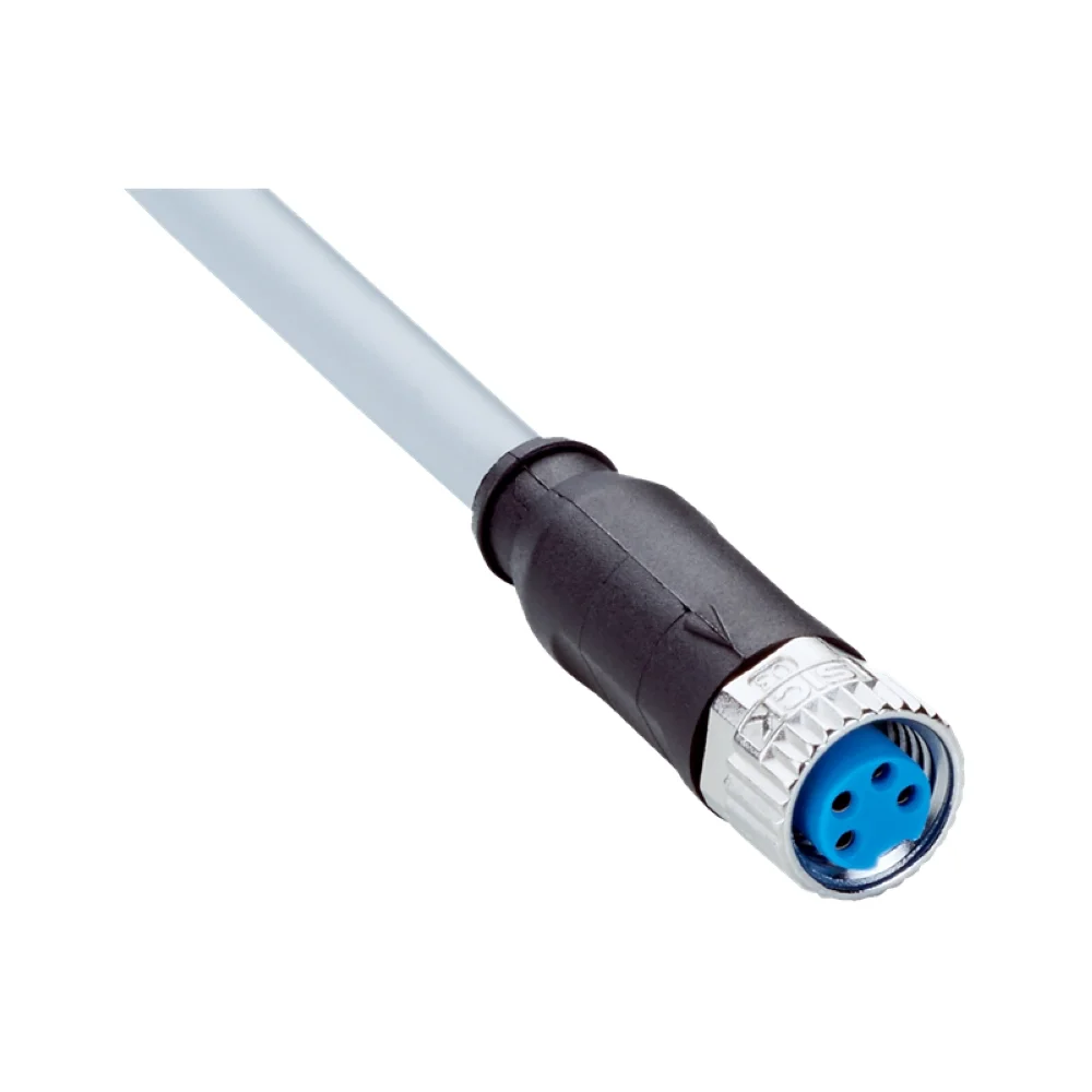 YF8U14-050VA3XLEAX CONNECTOR CABLE FEM M8-4P ST 5M PVC| SICK