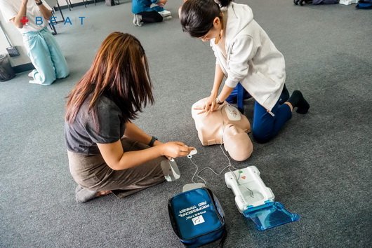 อบรม CPR ปฐมพยาบาล ปั๊มหัวใจ  AED 