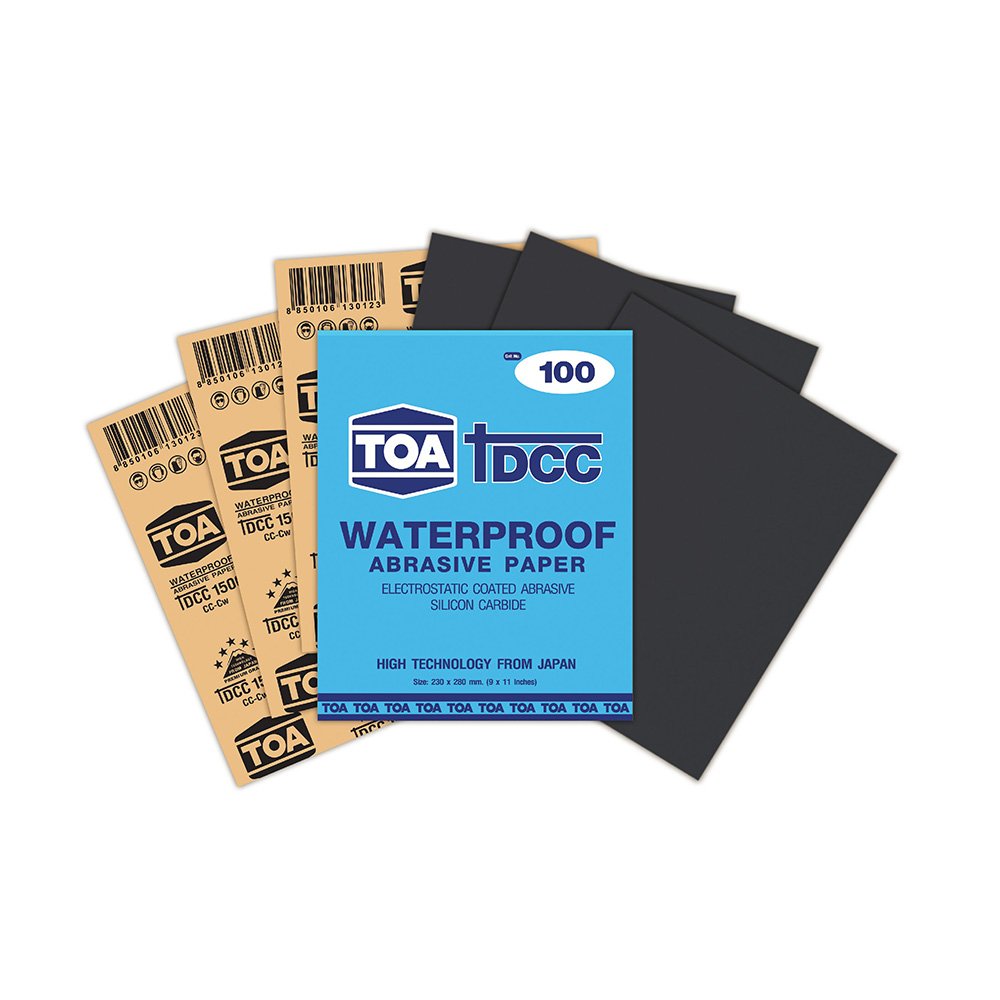 TOA TDCC กระดาษทรายน้ำ เบอร์ 1000,1200,1500,2000