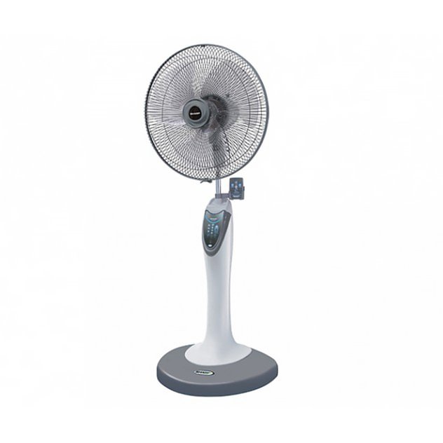 SHARP 18-inch Remote Control Floor Fan PJ-RT181, Gray.