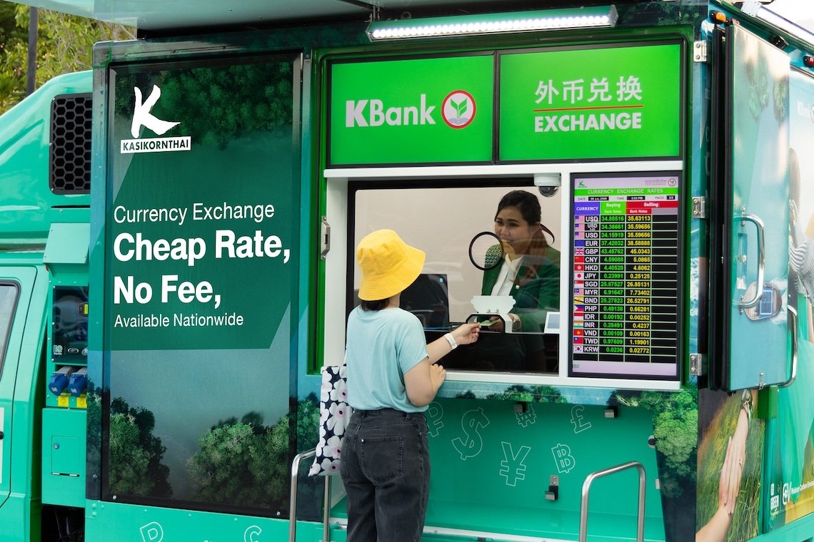 GO GREEN Together Kbank EV Currency Exchange 