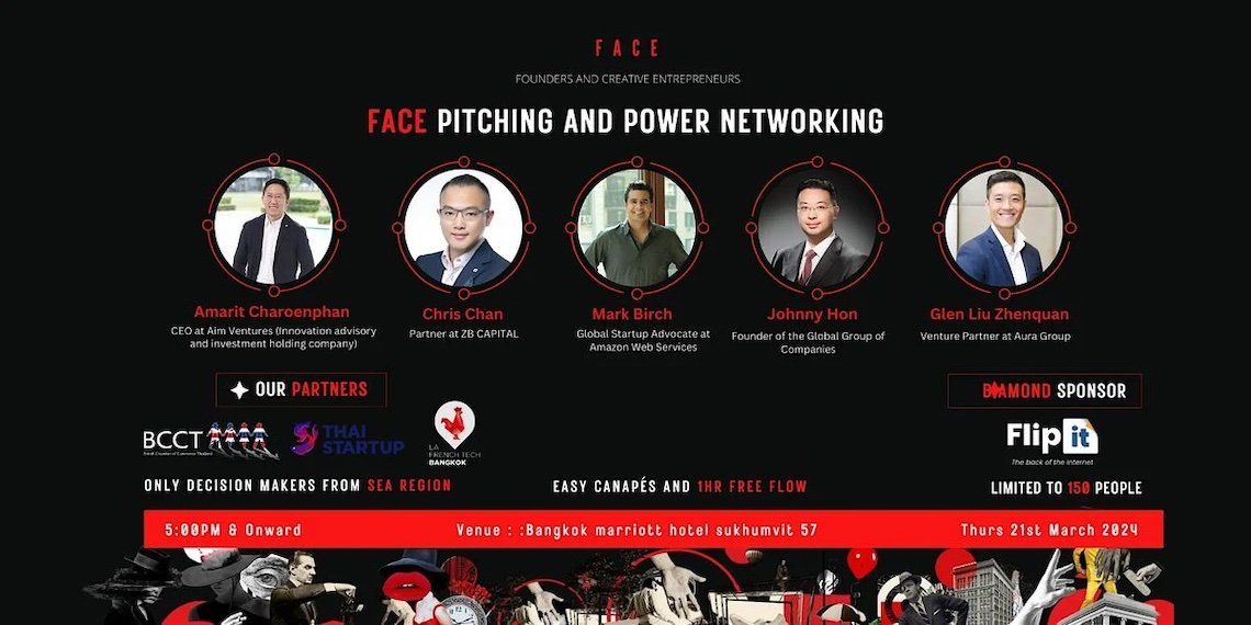 FACE Founders, Investors, and Decision Makers Unite at FACE: Founders Pitching, Power Networking Event in the SEA Region