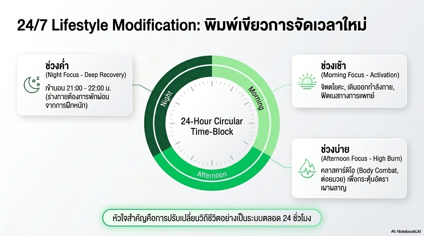 ตารางการจัดเวลาใหม่ 24 ชั่วโมงเพื่อการฟื้นฟูสุขภาพ