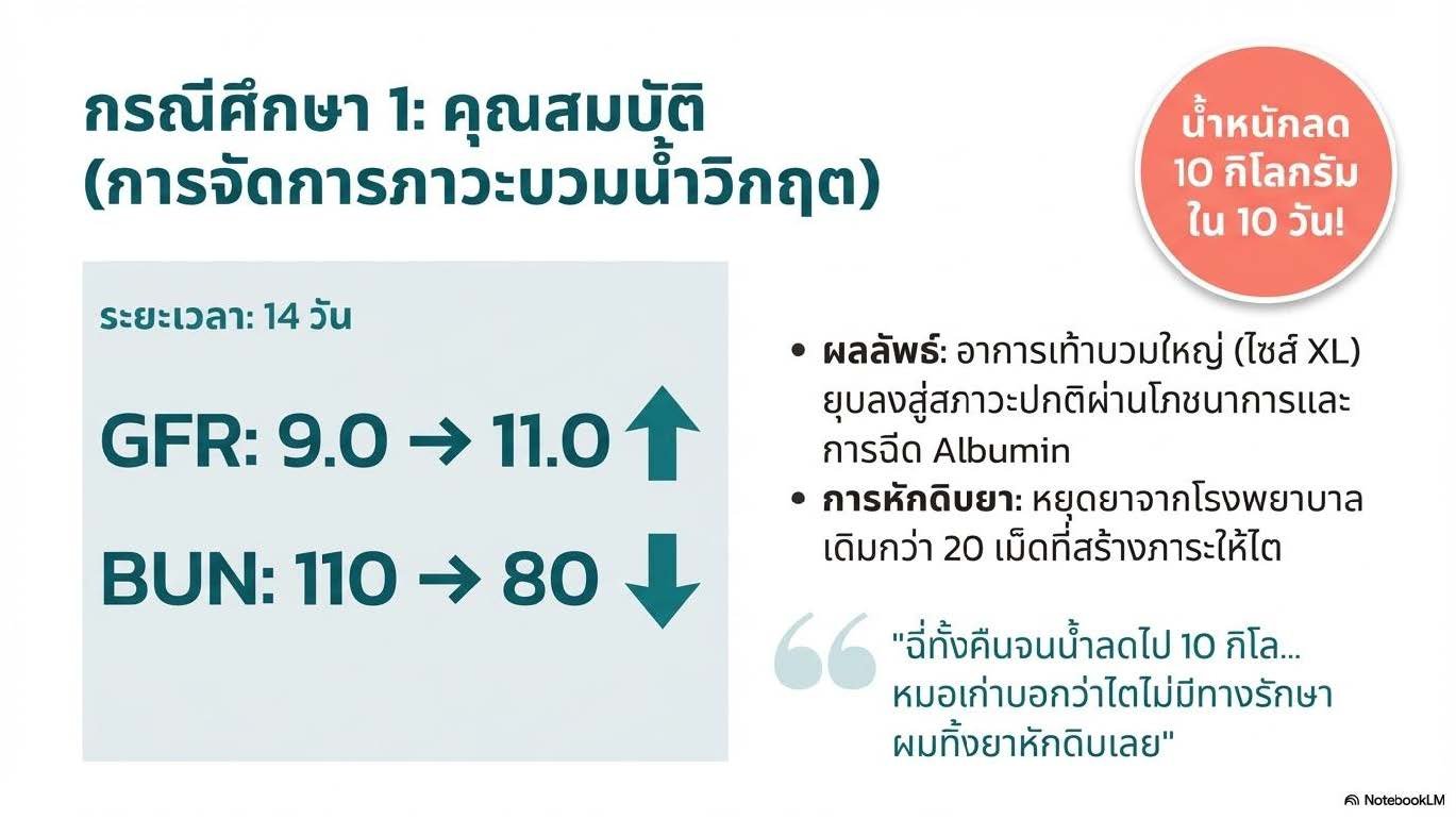 ผลลัพธ์การดูแลโรคไตเสื่อม