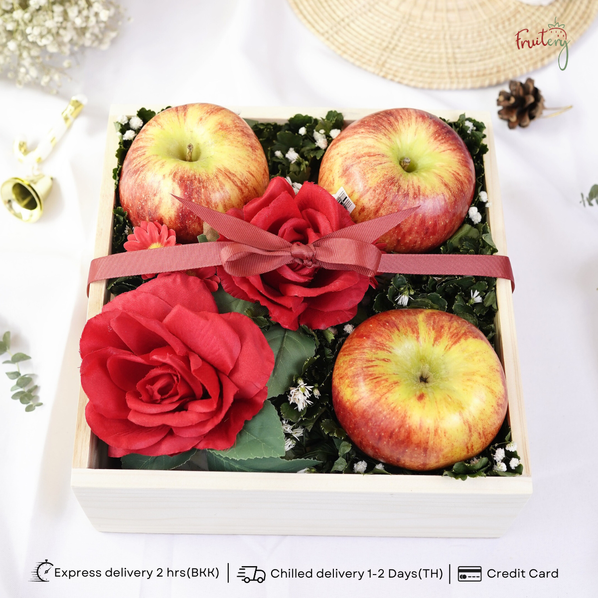 WX17 Envy Apple Wood gift box fruitery