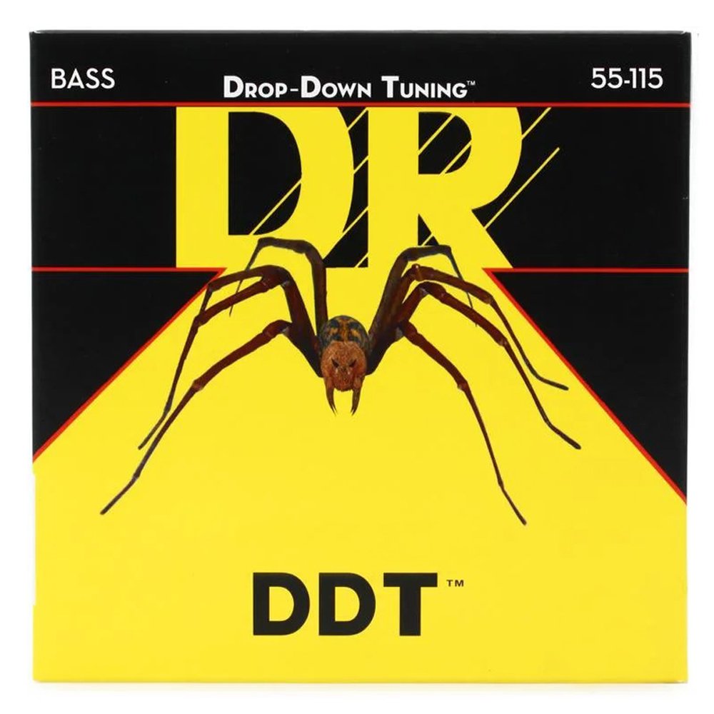 DR Strings Drop-Down Tuning Stainless Steel Bass Guitar Strings - .055-.115 Heavier (4 String)