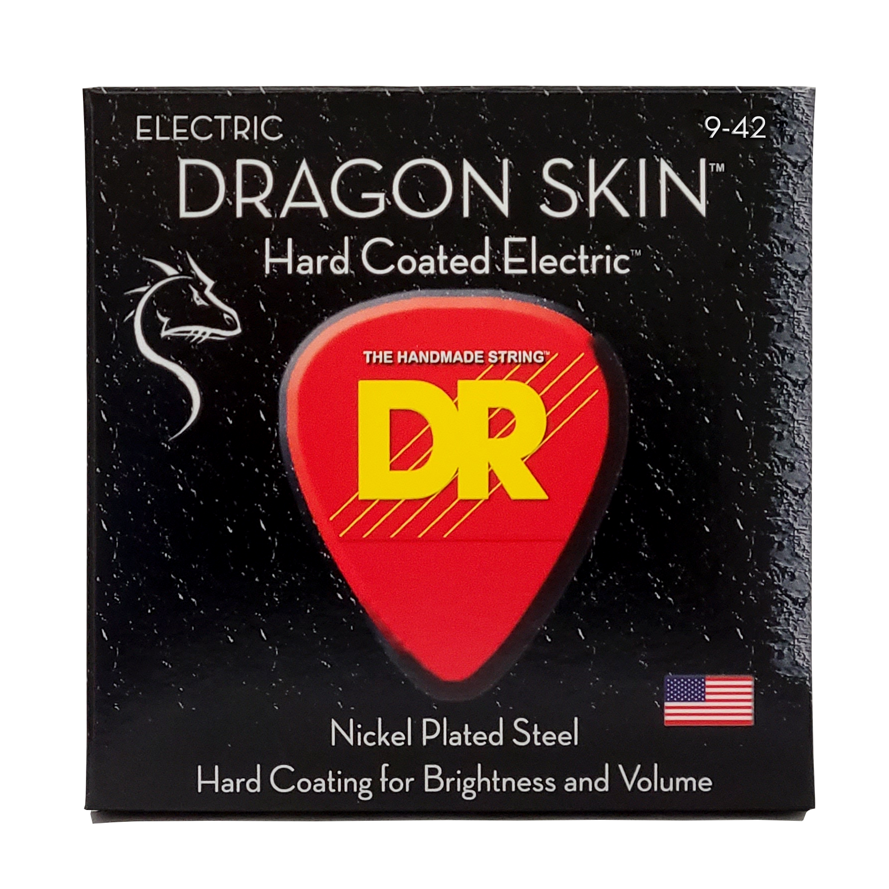 DR Strings Dragon Skin K3 Coated Electric Guitar Strings - .009-.042 Light
