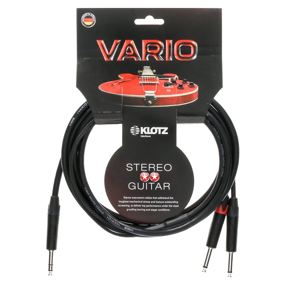 Klotz VARIO prime stereo guitar cable 3m.