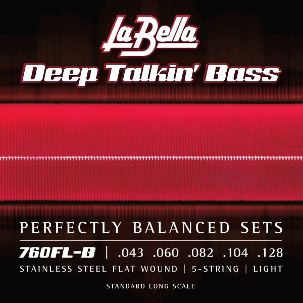 La Bella Deep Talkin' Bass, Flat Wound, 5-String - Light 43-128