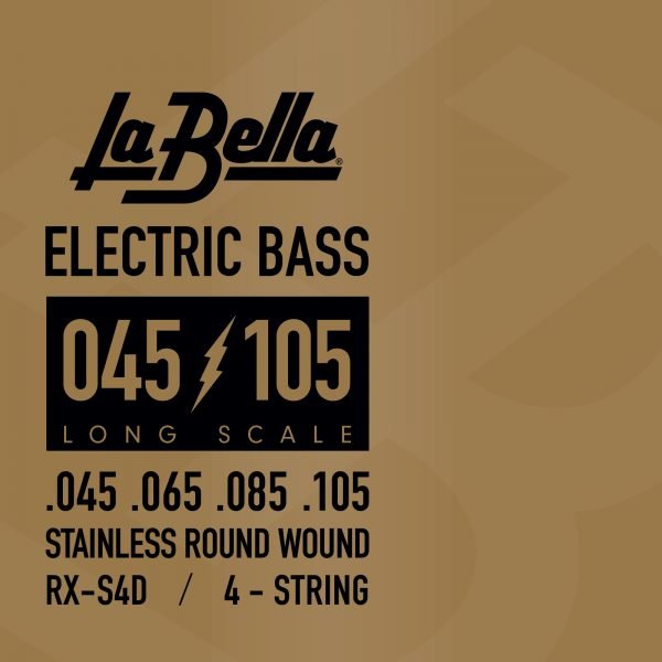 La Bella RX-S4D Bass Rx Series, Stainless, 4-String 45-65-85-105 (RX-S4D)