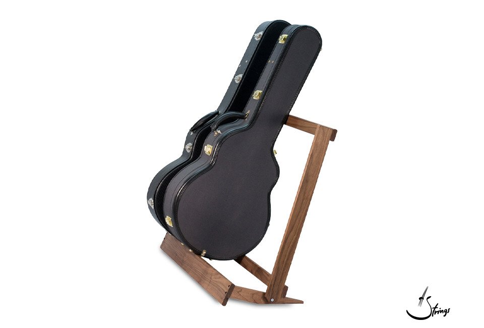 Travel Guitar String Swing Walnut Guitar Case Rack USA-Made