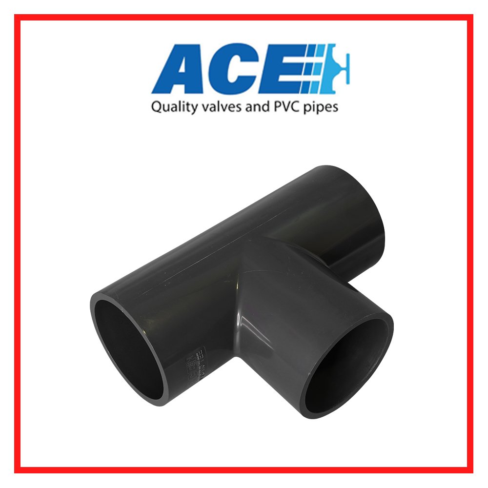ACE 4" PVC TEE 90°WS B