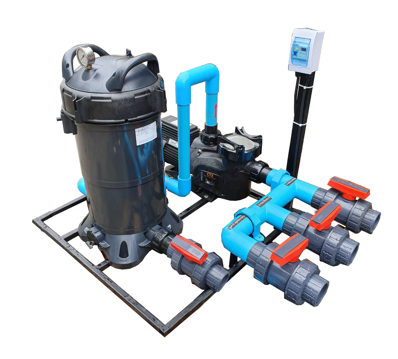 COmplete set 50Q Astral pool Zx 100 Cartride filter CTX400 1.5HP pump