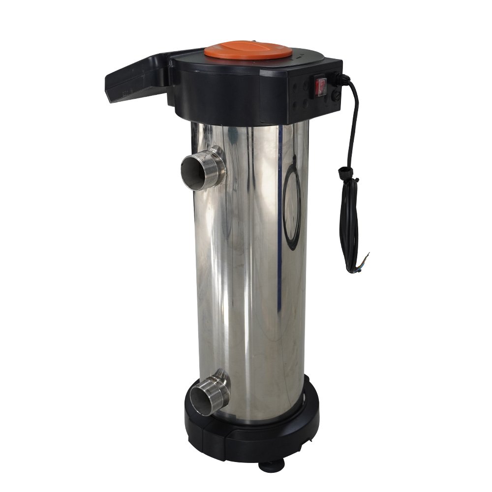 Heliox UV LP, Body in SS 316L, Flow rate 25 m3/h with timer meter