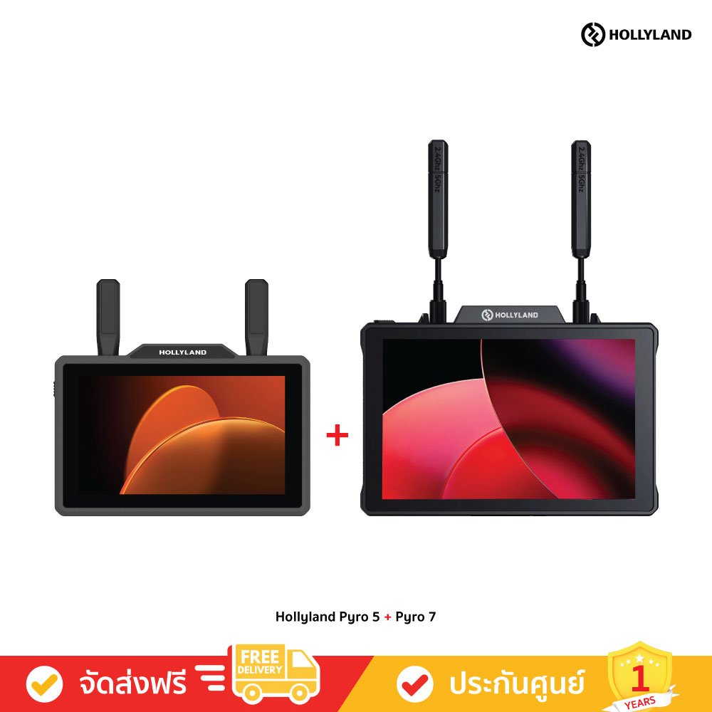 Hollyland Pyro 5 + Pyro 7 - Wireless Camera Monitor