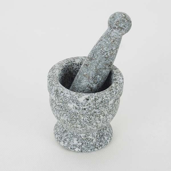 Small stone mortar with pestle 7.5 cm.