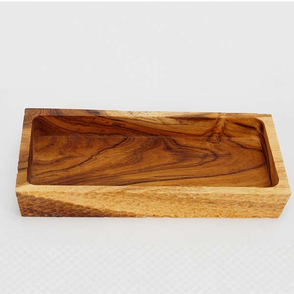 Wooden tray Size M 9x19.5x3 cm.