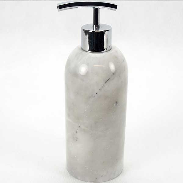 Dispenser, Crane, marble  200 ml 7.2x14.7 cm. White