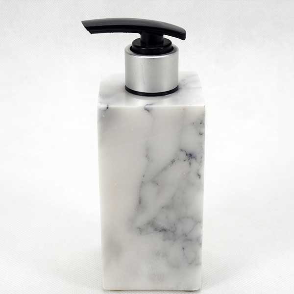 Soap Dispenser marble 150 ml. White
