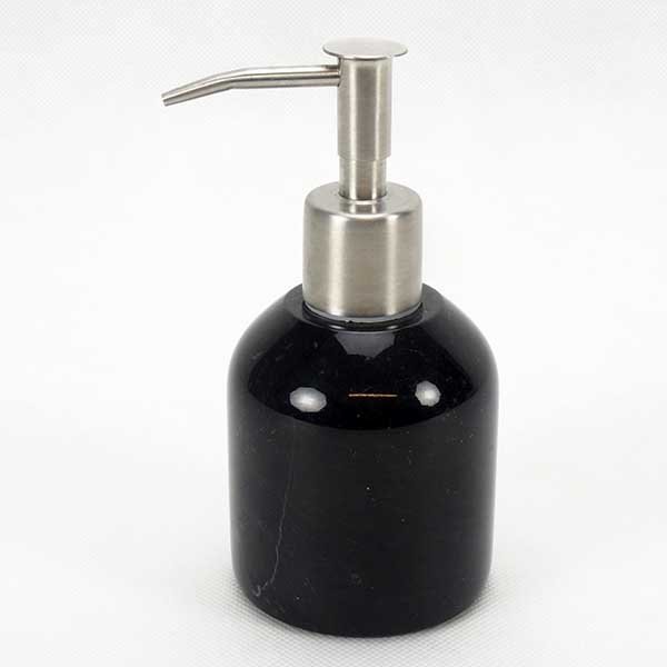 Dispenser, soap, Agra marble  100 ml. 6.5x7.5 cm. Black
