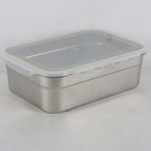 Stainless steel box with lid 11 lt.