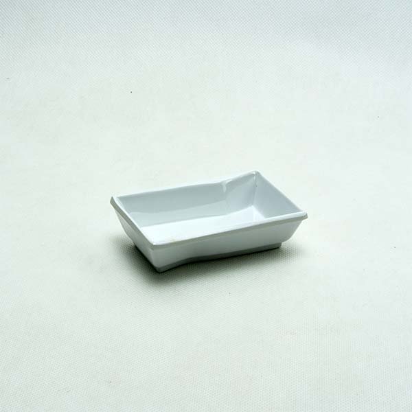 Square sauce cup 3.5 " white