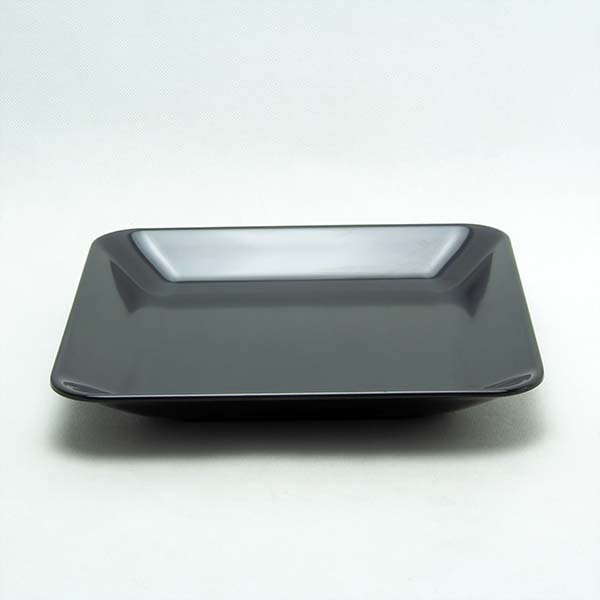 Melamine Square Plate 9" Black