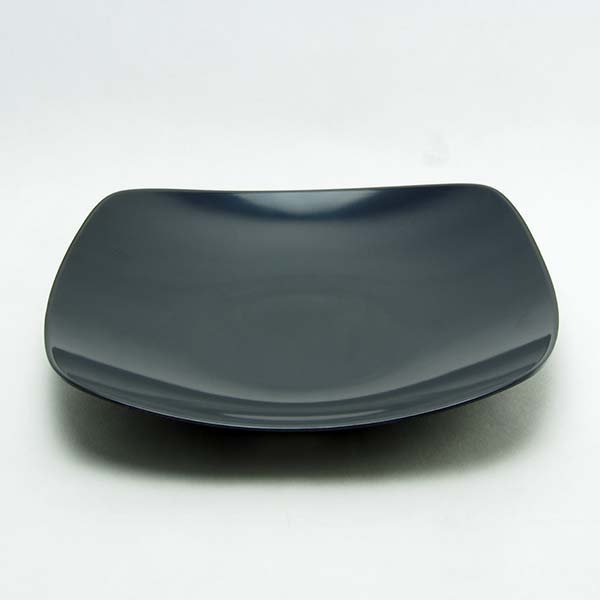 Melamine Square Plate 10.5" Black