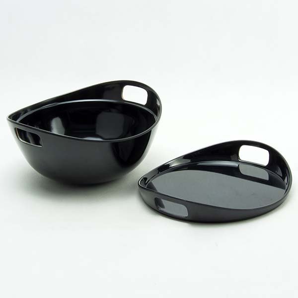 Bowl with ears 6.75 " Black