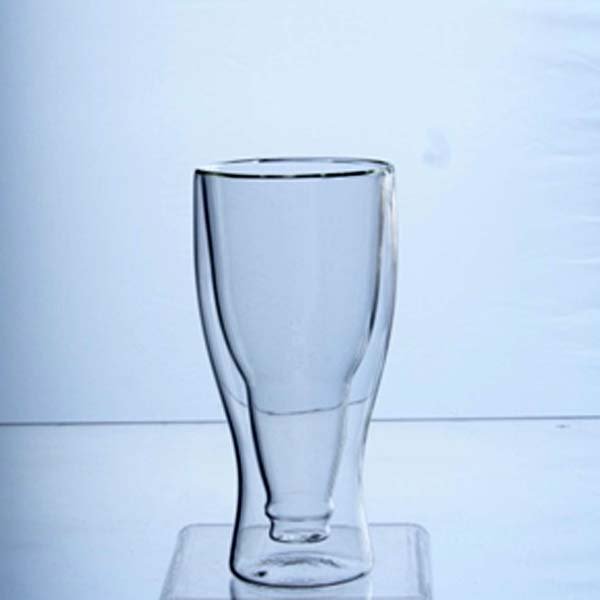 Doubled-wall glass, Bottle Shape 440 ml.