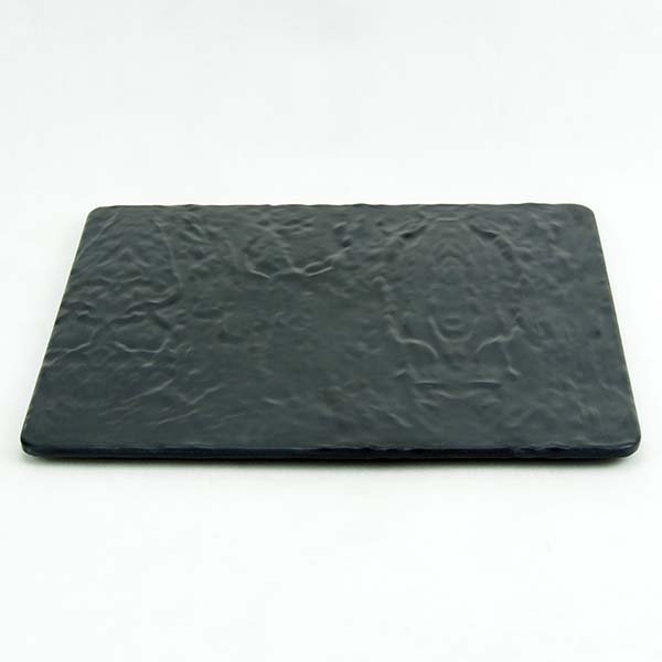 Melamine Square Plate 31x31x1.4 cm. Black