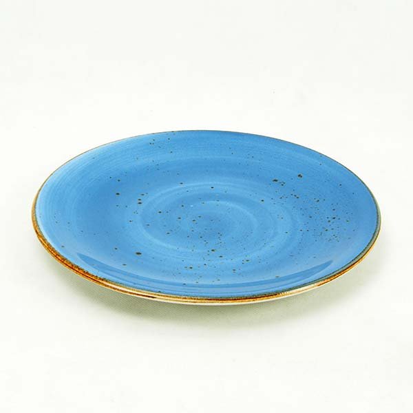 Rustic Salad Plate Blue 9"