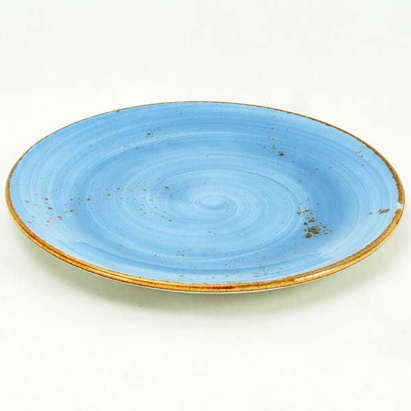 11” Dinner Plate-PETYE RUSTIC-Blue