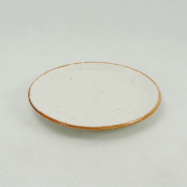 Rustic White Bread Plate 17.8 cm.