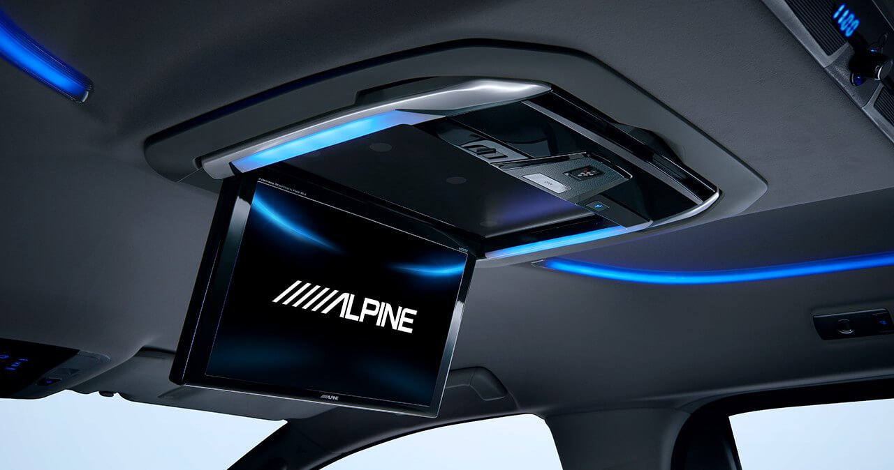 จอหลัง ALPINE 12.8 นิ้ว จออัลไพน์ หน้าจอมัลติมีเดียอัลไพน์ จอALPINE จอติดอัลพาร์ด multimedia monitor จออัลไพน์