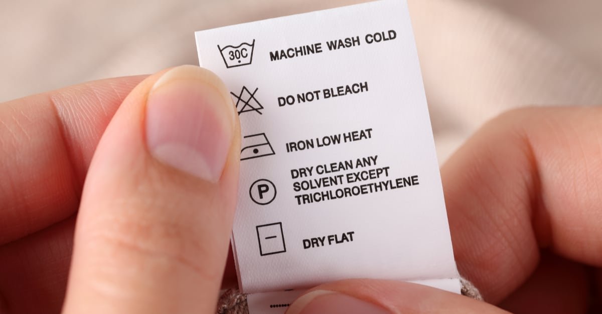 care labels laundry symbol