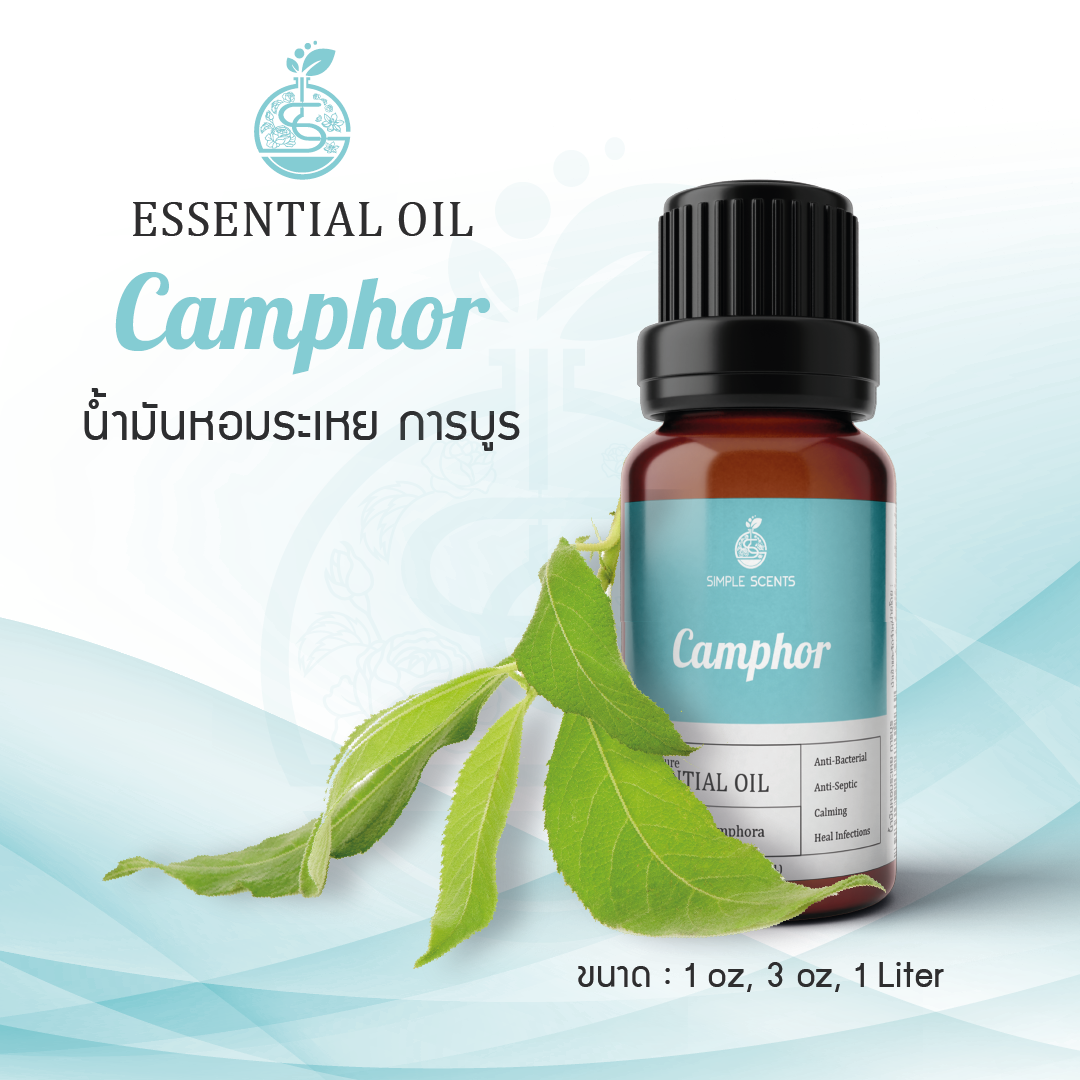 Camphor Essential Oil / น้ำมันหอมระเหย การบูร / Camphor Oil