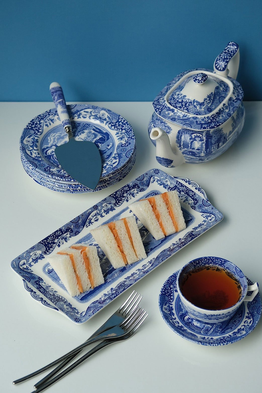 Spode Blue Italian Teapot blueandwhitethailand