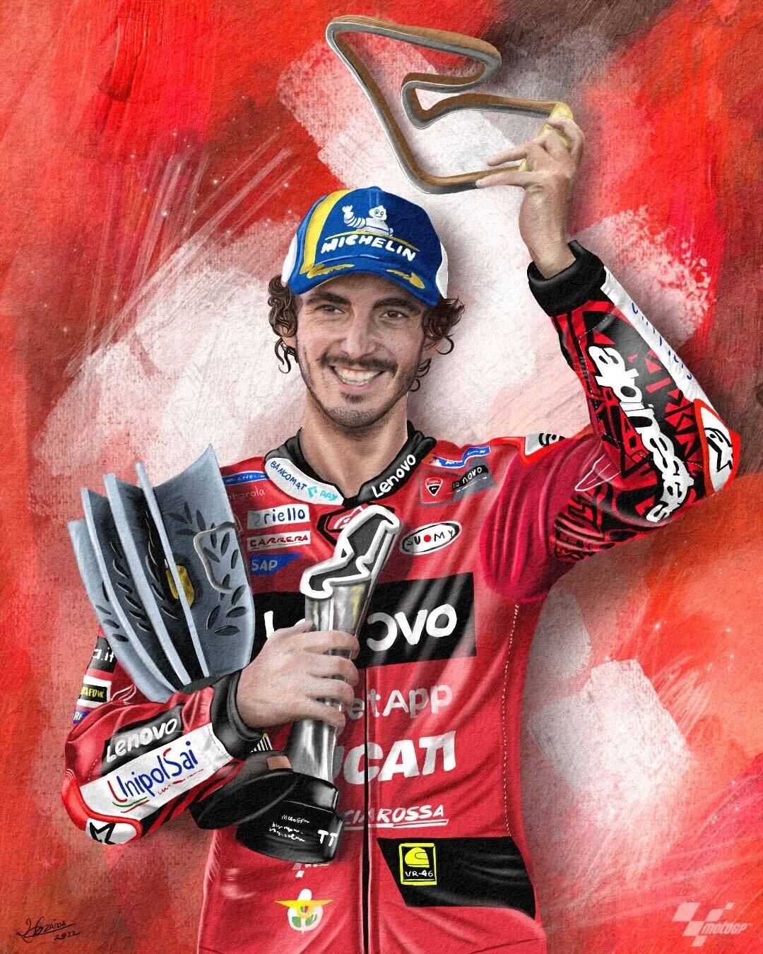 'ฟรานเชสโก บันญาญา' ขึ้นแท่นนักบิดคนที่ 6 ที่ชนะ 3 สนามติด! ในยุค MotoGP