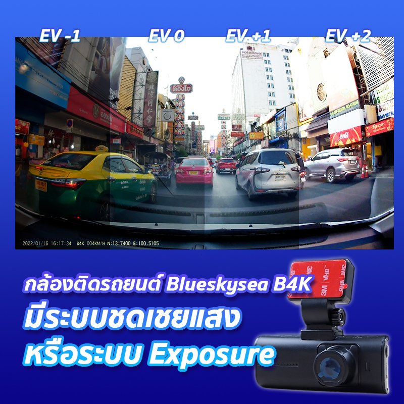 รีวิวกล้องติดรถยนต์ Blueskysea B4K หน้าชัด4K บอกเลยโคตรชัด!!