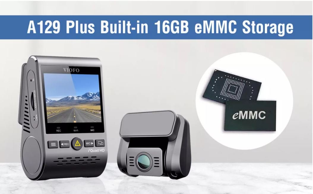 กล้องติดรถยนต์ A129 Plus built-in 16GB eMMC Storage กล้องติดรถปี 2021 ที่มาพร้อมหน่วยความจำภายใน และฟังก์ชั่นอัจฉริยะ