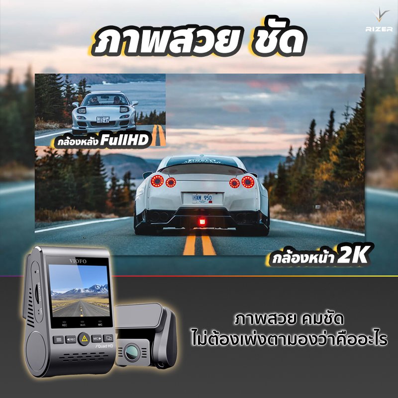 กล้องติดรถยนต์ VIOFO A129 Plus Duo กล้องติดรถยนต์ VIOFO A129 Plus Duo