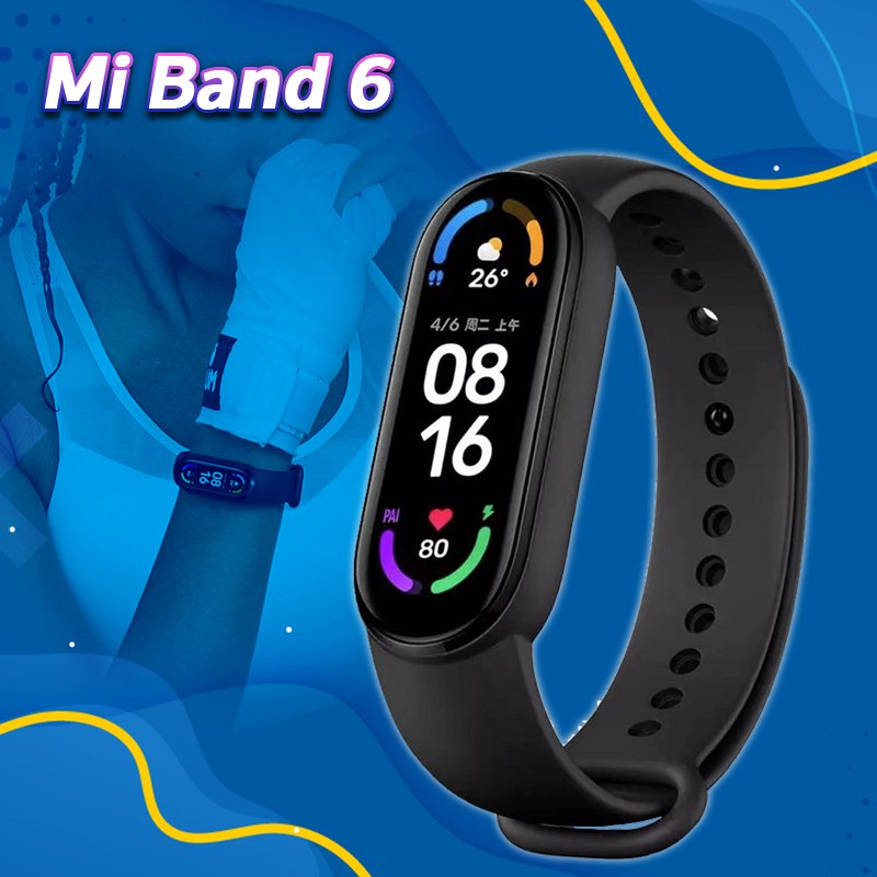 สายรัดข้อมืออัจฉริยะ Mi Band 6 5 สายรัดข้อมืออัจฉริยะหรือนาฬิกาอัจฉริยะน่าใช้ราคาแค่หลักพัน