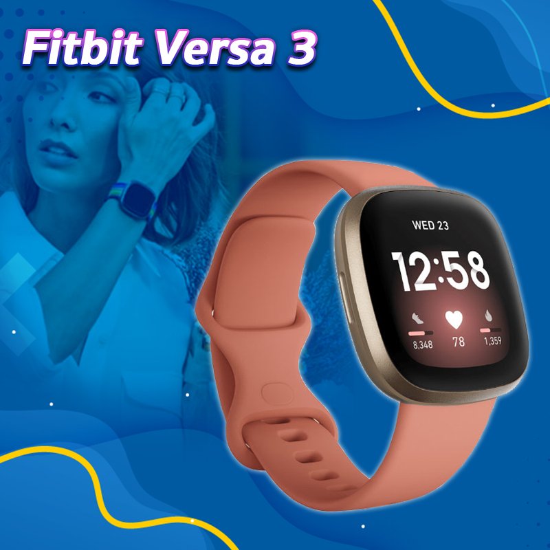 สายรัดข้อมืออัจฉริยะ Fitbit Versa 3 5 สายรัดข้อมืออัจฉริยะหรือนาฬิกาอัจฉริยะน่าใช้ราคาแค่หลักพัน