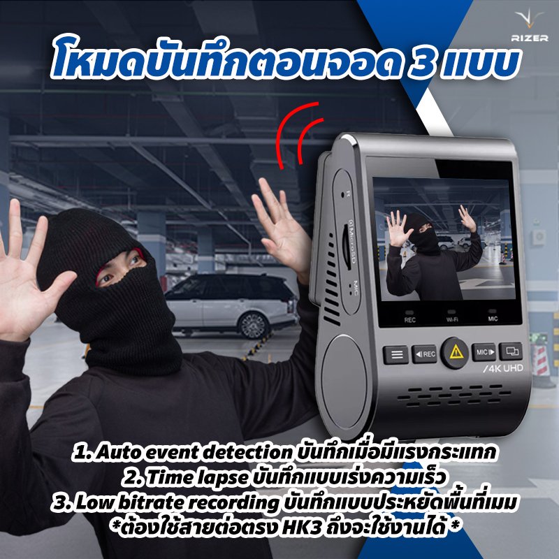 กล้องติดรถยนต์ VIOFO A129 Pro Duo กล้องติดรถยนต์ VIOFO A129 Pro Duo