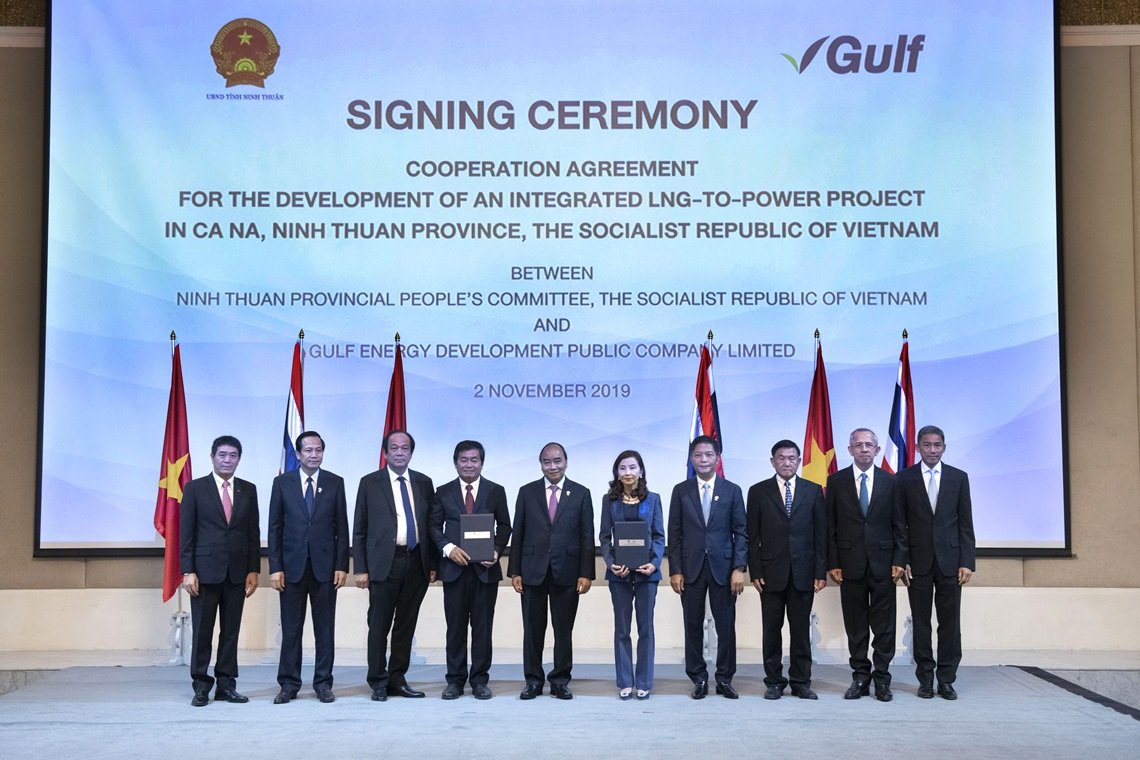 กัลฟ์ ลงนามพัฒนาโรงไฟฟ้าก๊าซธรรมชาติ 6,000 MW ในเวียดนาม