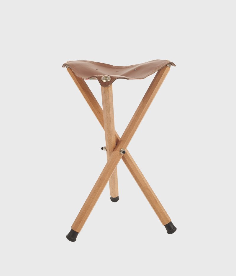 Mabef Easel  : M-39 Folding Stool Leather Seat